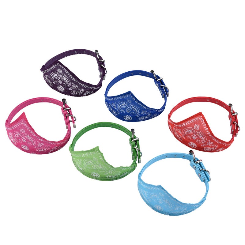 CM Cosmos Pet Bandana Puppy Dog Scarf Collar Neckchief with Adjustable Buckle for Dog Cat Decoration Pack of 6 (Small) - Image 2